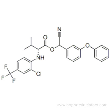 D-Valine,N-[2-chloro-4-(trifluoromethyl)phenyl]-, cyano(3-phenoxyphenyl)methyl ester CAS 102851-06-9